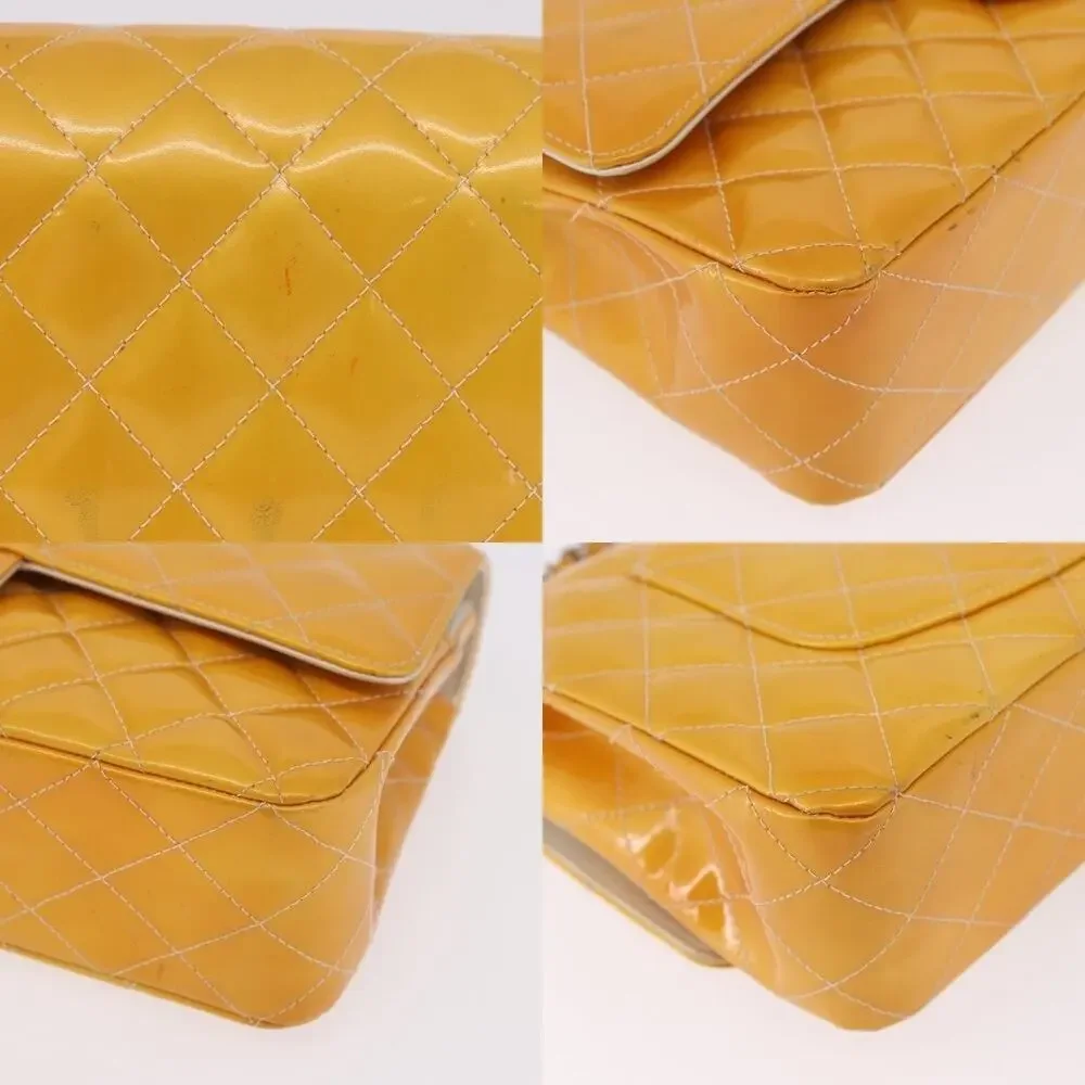 Chanel Chain Matelasse 25 Shoulder Bag Yellow